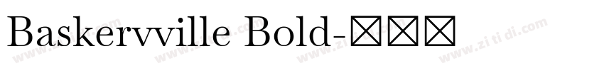 Baskervville Bold字体转换